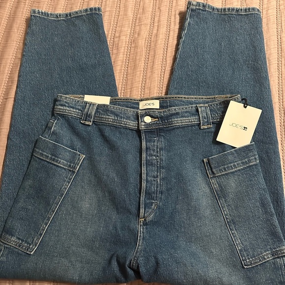 NWT Joe's Jeans The Phoebe Patch Pocket Crop Straight Leg Jeans - Picture 12 of 17